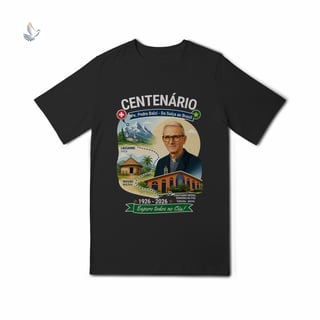 Camiseta Centenário Padre Pedro Balzi - Trajetória Suíça ao Piauí (infantil 10 a 14))