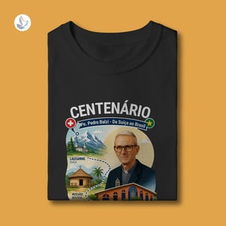 Nome do produto Camiseta Centenário Padre Pedro Balzi - Trajetória Suíça ao Piauí (infantil 2 a 8)