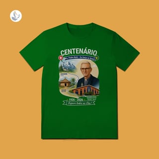 Nome do produto Camiseta Centenário Padre Pedro Balzi - Trajetória Suíça ao Piauí (QL)