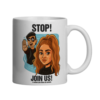 Nome do produto Caneca Stop! Join Us!