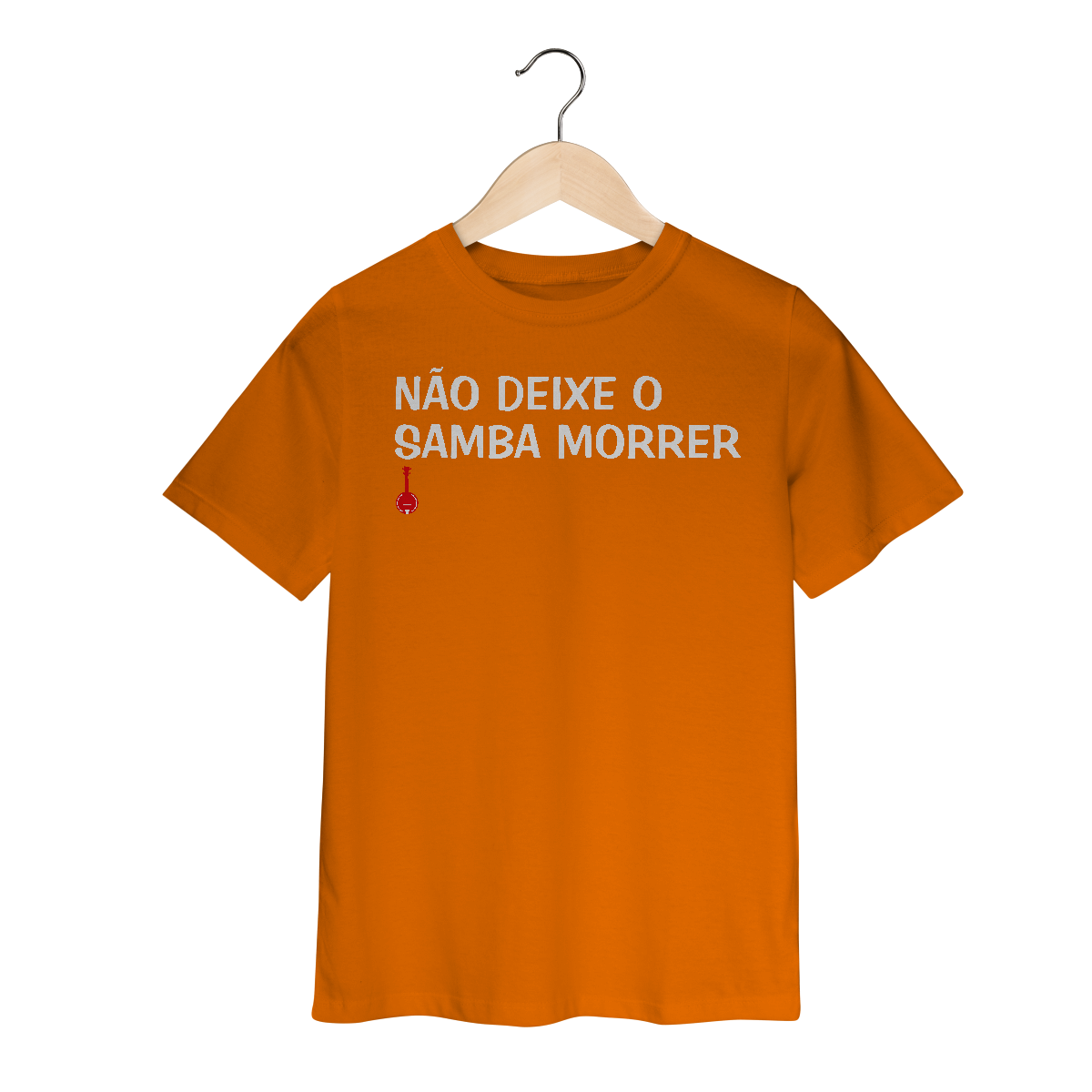 Nome do produto: Camiseta Infantil Não Deixe o Samba Morrer