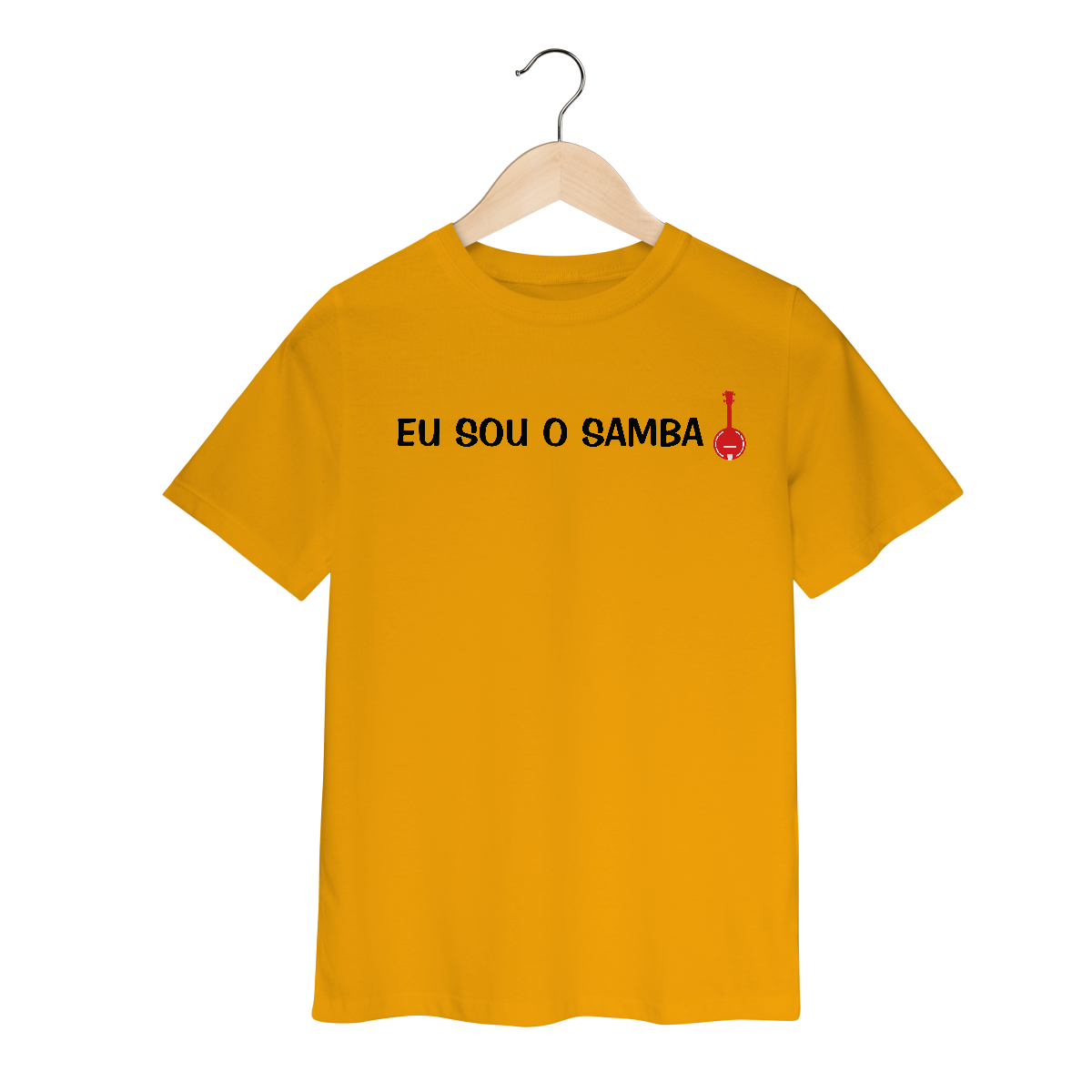 Nome do produto: Camiseta Infantil Eu Sou o Samba