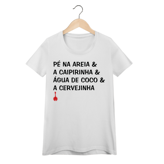 Baby Look Pé na Areia