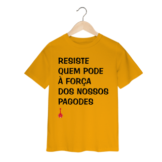 Nome do produto Camiseta Infantil Resiste Quem Pode