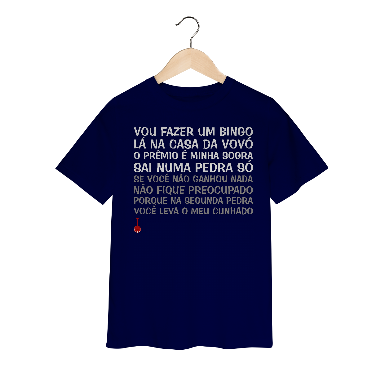 Nome do produto: Camiseta Infantil Vou Fazer um Bingo