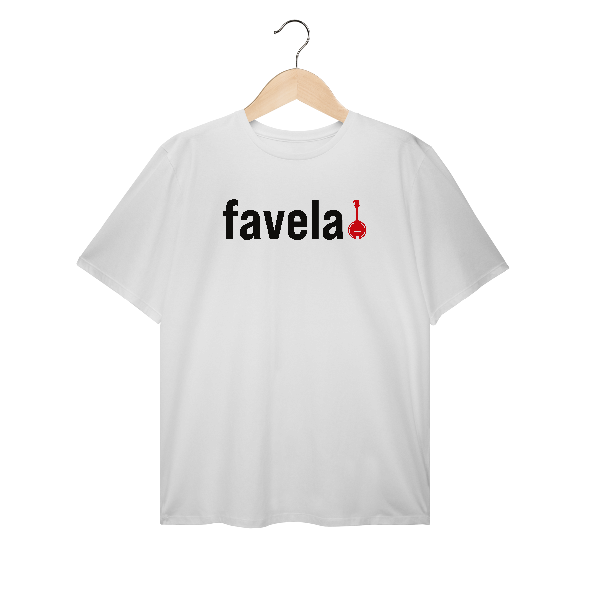 Nome do produto: Camiseta Plus Size Favela