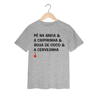 Nome do produto Camiseta Infantil Pé na Areia