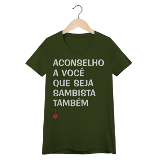 Nome do produto Baby Look Seja Sambista Também