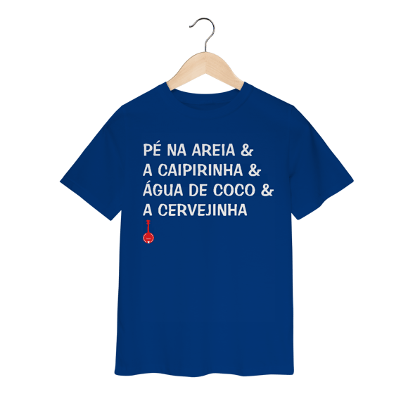 Camiseta Infantil Pé na Areia