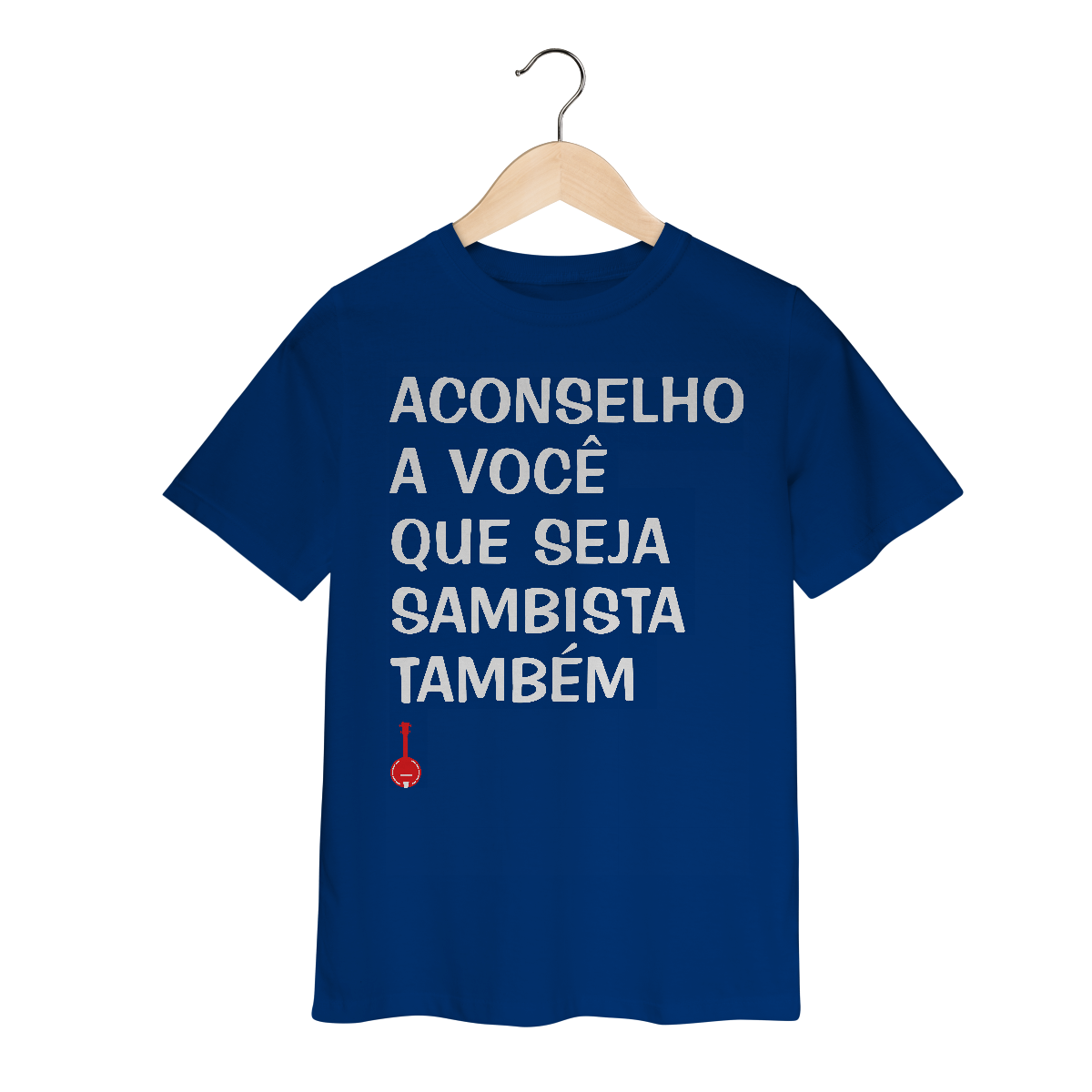 Nome do produto: Camiseta Infantil Seja Sambista Também