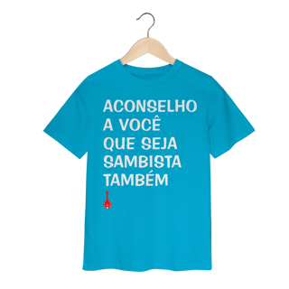 Nome do produto Camiseta Infantil Seja Sambista Também