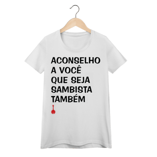 Nome do produto Baby Look Seja Sambista Também