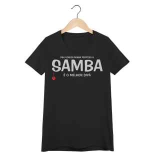 Nome do produto Baby Look Pra vencer Minha Tristeza o Samba é o Melhor Divã