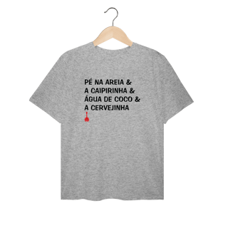 Nome do produto Camiseta Plus Size Pé na Areia
