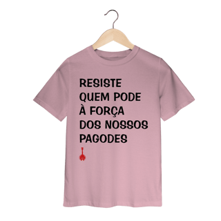 Nome do produto Camiseta Infantil Resiste Quem Pode