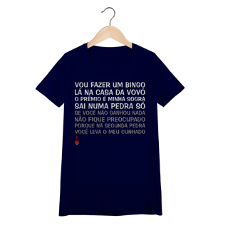 Nome do produto Baby Look Vou Fazer um Bingo