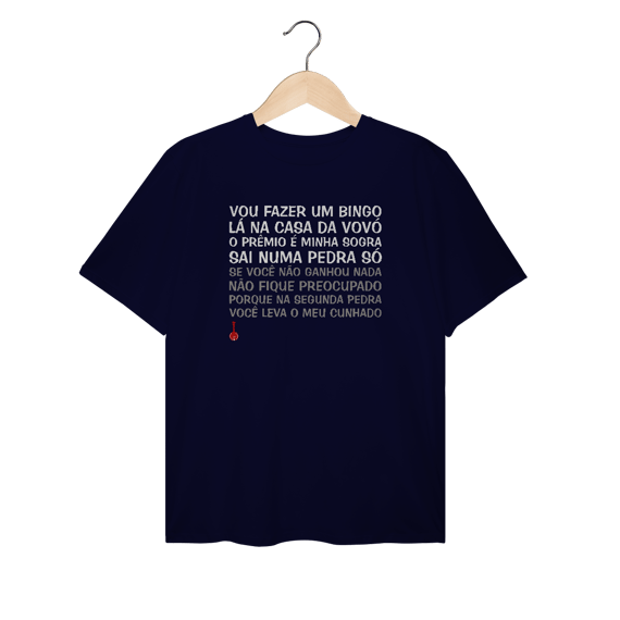 Camiseta Plus Size Vou Fazer um Bingo