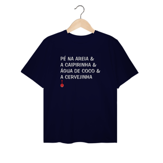 Nome do produto Camiseta Plus Size Pé na Areia