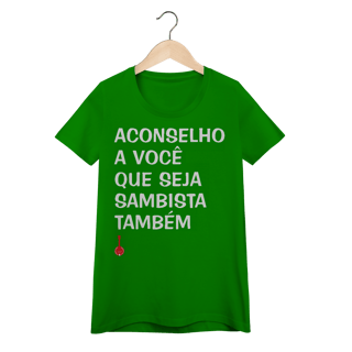 Nome do produto Baby Look Seja Sambista Também