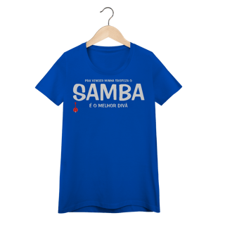 Nome do produto Baby Look Pra vencer Minha Tristeza o Samba é o Melhor Divã