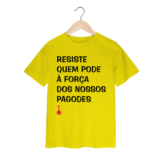 Nome do produto Camiseta Infantil Resiste Quem Pode