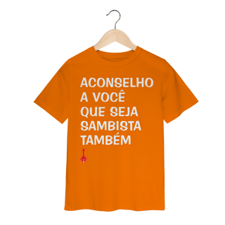 Nome do produto Camiseta Infantil Seja Sambista Também