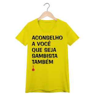 Nome do produto Baby Look Seja Sambista Também
