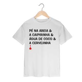 Nome do produto Camiseta Infantil Pé na Areia