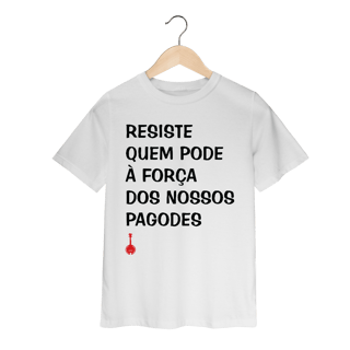 Nome do produto Camiseta Infantil Resiste Quem Pode