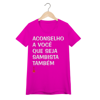 Nome do produto Baby Look Seja Sambista Também