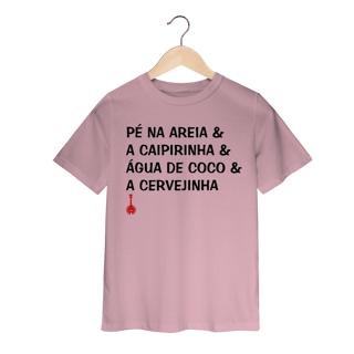 Nome do produto Camiseta Infantil Pé na Areia