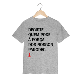 Nome do produto Camiseta Infantil Resiste Quem Pode