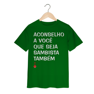 Nome do produto Camiseta Infantil Seja Sambista Também