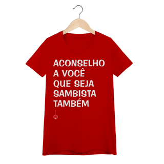 Nome do produto Baby Look Seja Sambista Também
