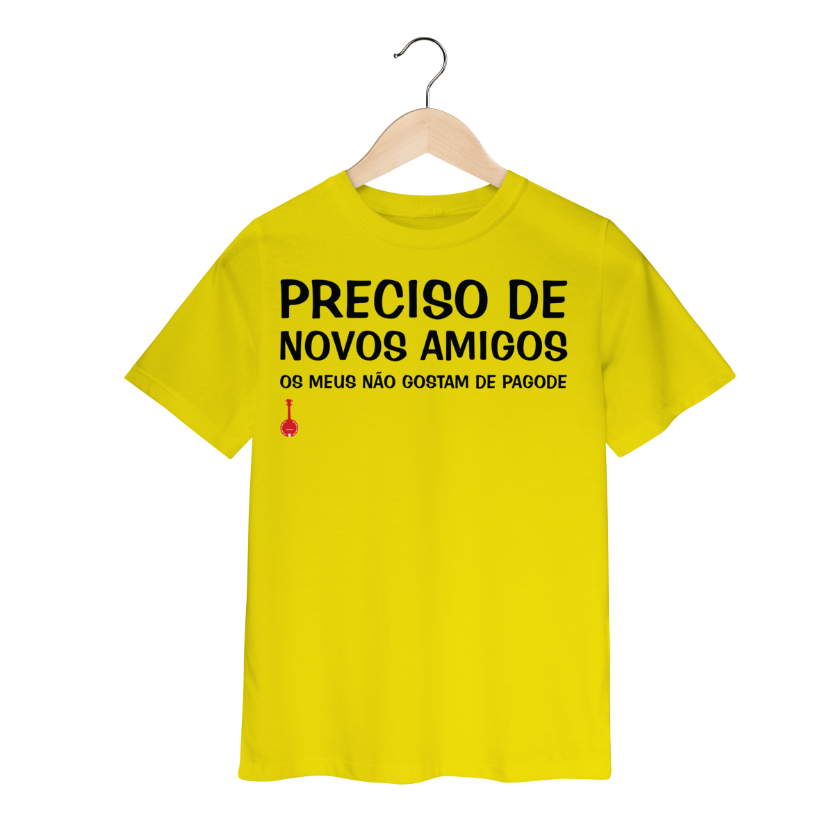 Camiseta Infantil Meus Amigos Não Gostam de Pagode