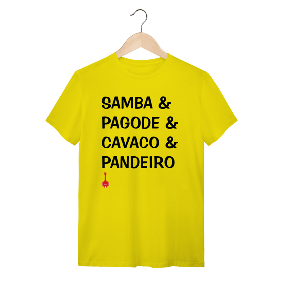 Camiseta Samba e Pagode e Cavaco e Pandeiro