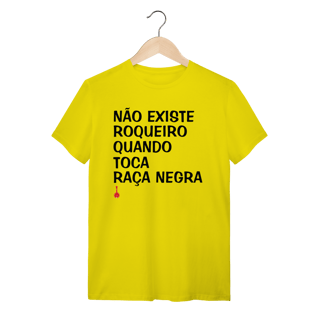 Nome do produto Camiseta Não Existe Roqueiro Quando Toca Raça Negra