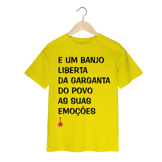 Nome do produto Camiseta Infantil Um Banjo Liberta