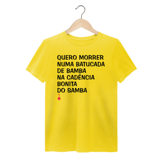 Nome do produto Camiseta Quero Morrer Numa Batucada de Bamba - Estonada