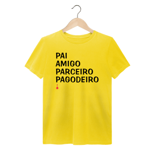 Nome do produto Camiseta Pai, Amigo, Parceiro e Pagodeiro - Estonada