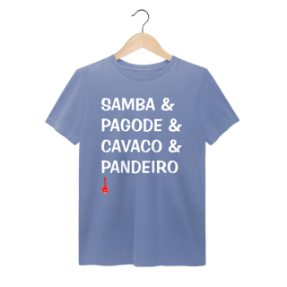 Nome do produto Camiseta Samba e Pagode e Cavaco e Pandeiro - Estonada