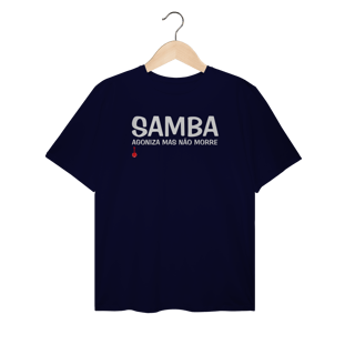 Nome do produto Camiseta Plus Size Samba - Agoniza Mas Não Morre