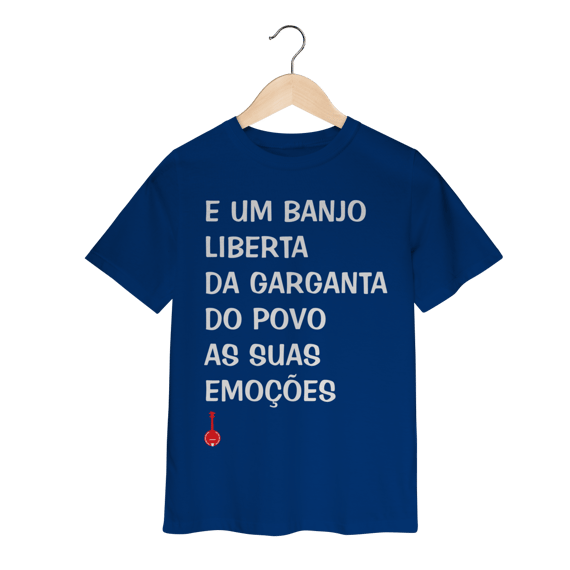 Camiseta Infantil Um Banjo Liberta