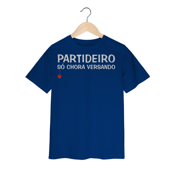 Camiseta Infantil Partideiro Só Chora Versando