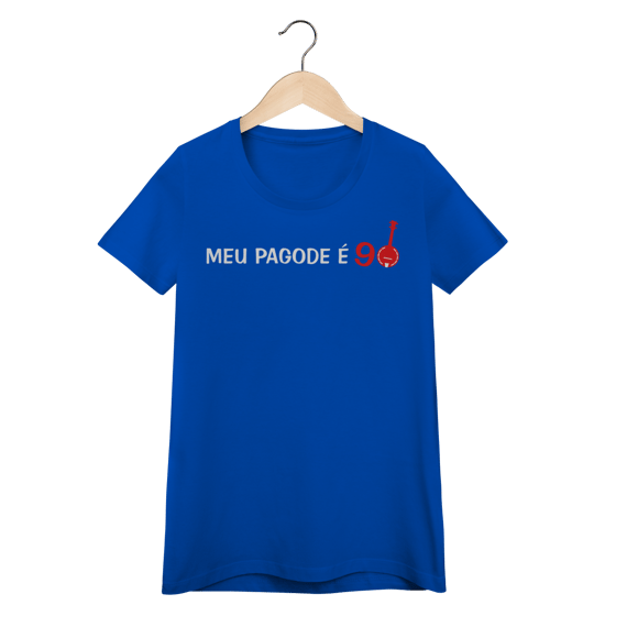 Camiseta Feminina Baby Look Meu Pagode é 90