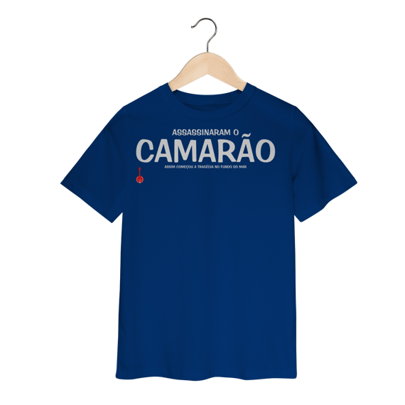 Camiseta Infantil Assassinaram o Camarão
