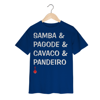 Nome do produto Camiseta Infantil Samba e Pagode e Cavaco e Pandeiro