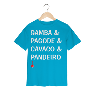 Nome do produto Camiseta Infantil Samba e Pagode e Cavaco e Pandeiro