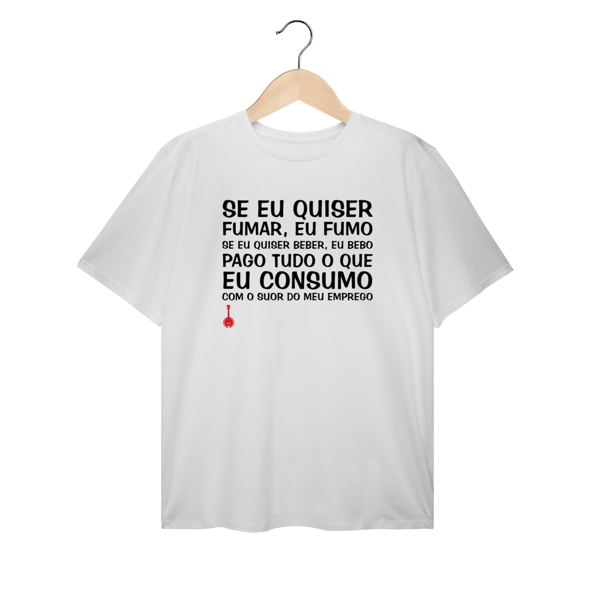 Nome do produto: Camiseta Plus Size Se Eu Quiser Fumar Eu Fumo
