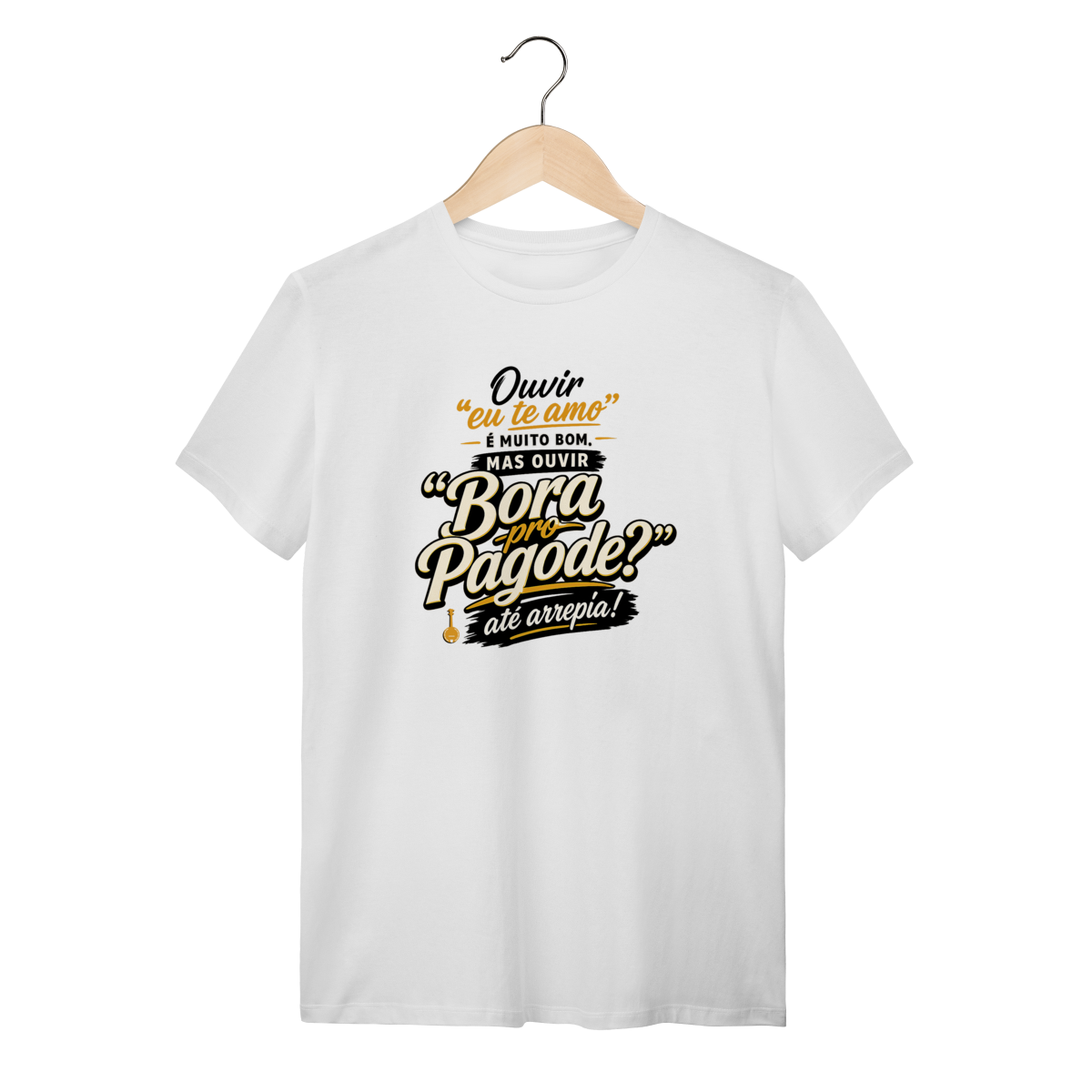 Nome do produto: Camiseta Bora pro Pagode